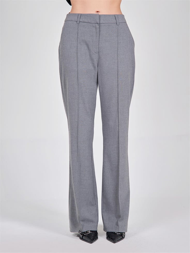 Straps & Flap Pockets - Grey