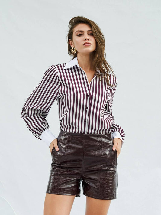 Striped Chemise - Purple