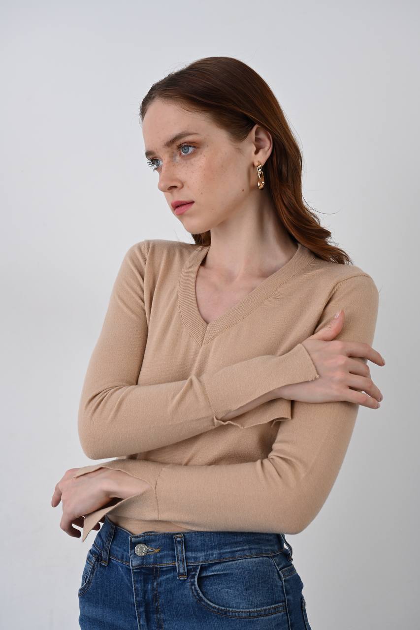 Wool Long-Sleeve - Beige