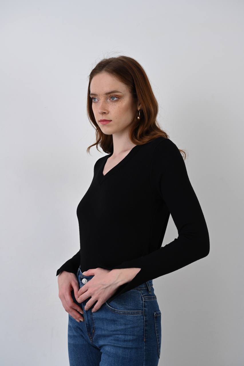 Wool Long-Sleeve - Black