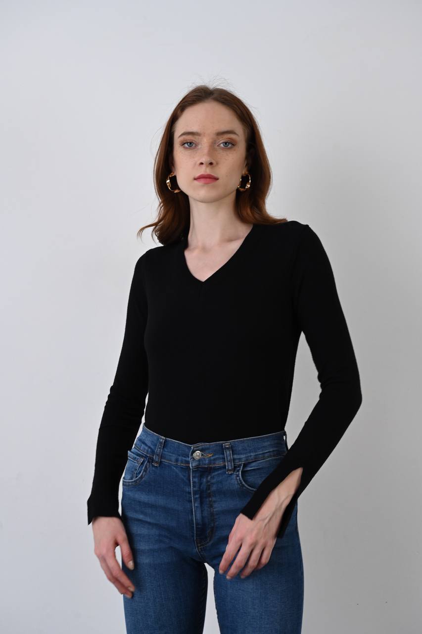 Wool Long-Sleeve - Black