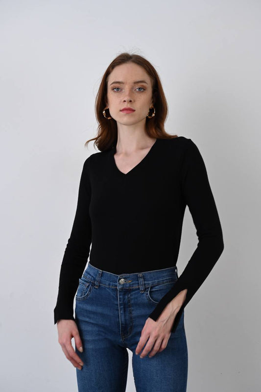 Wool Long-Sleeve - Black
