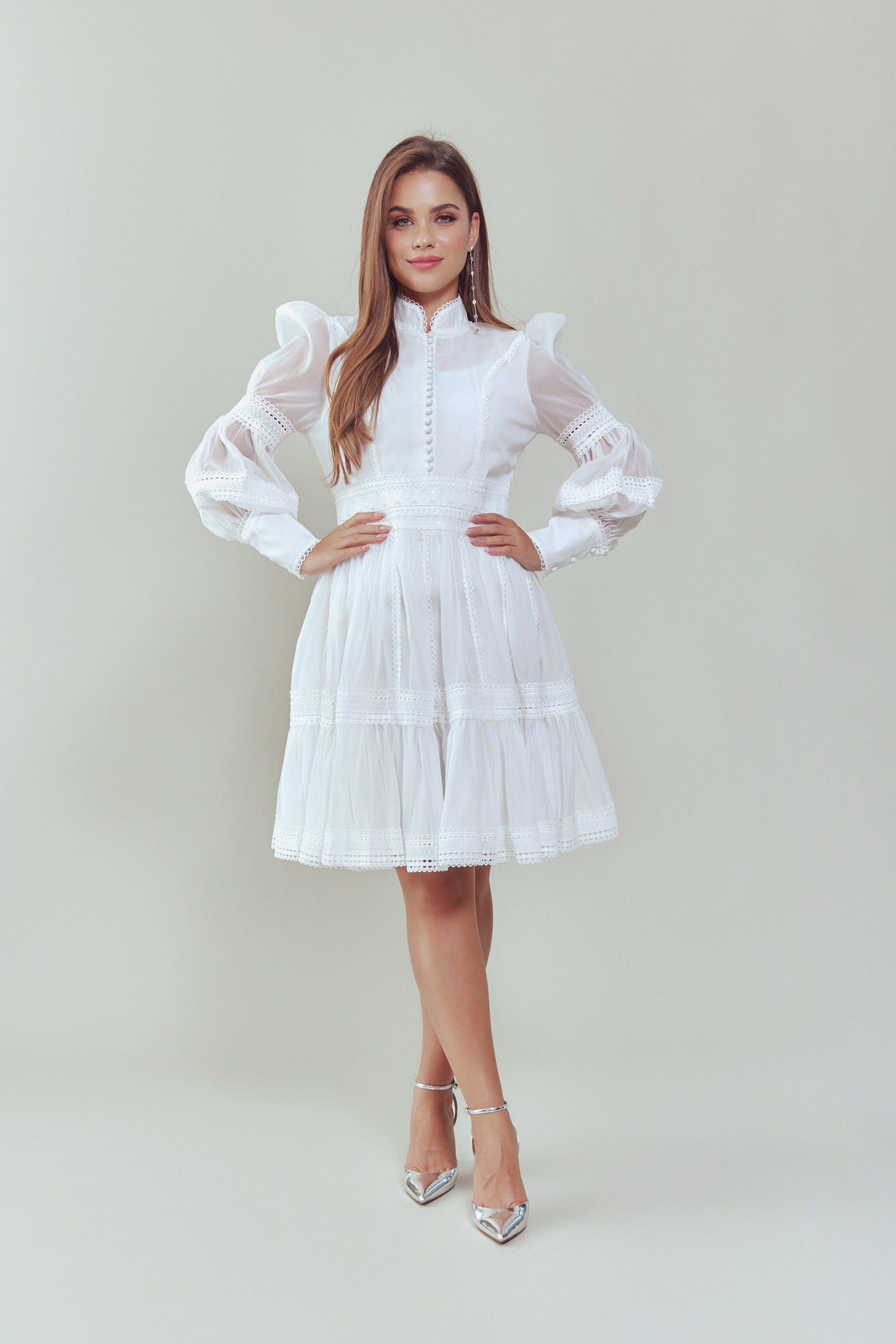 Celine ZM Dress - White