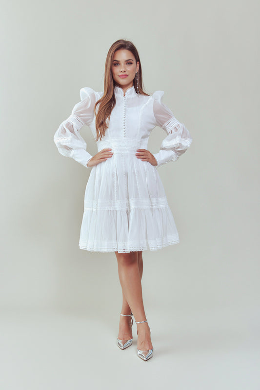 Celine ZM Dress - White