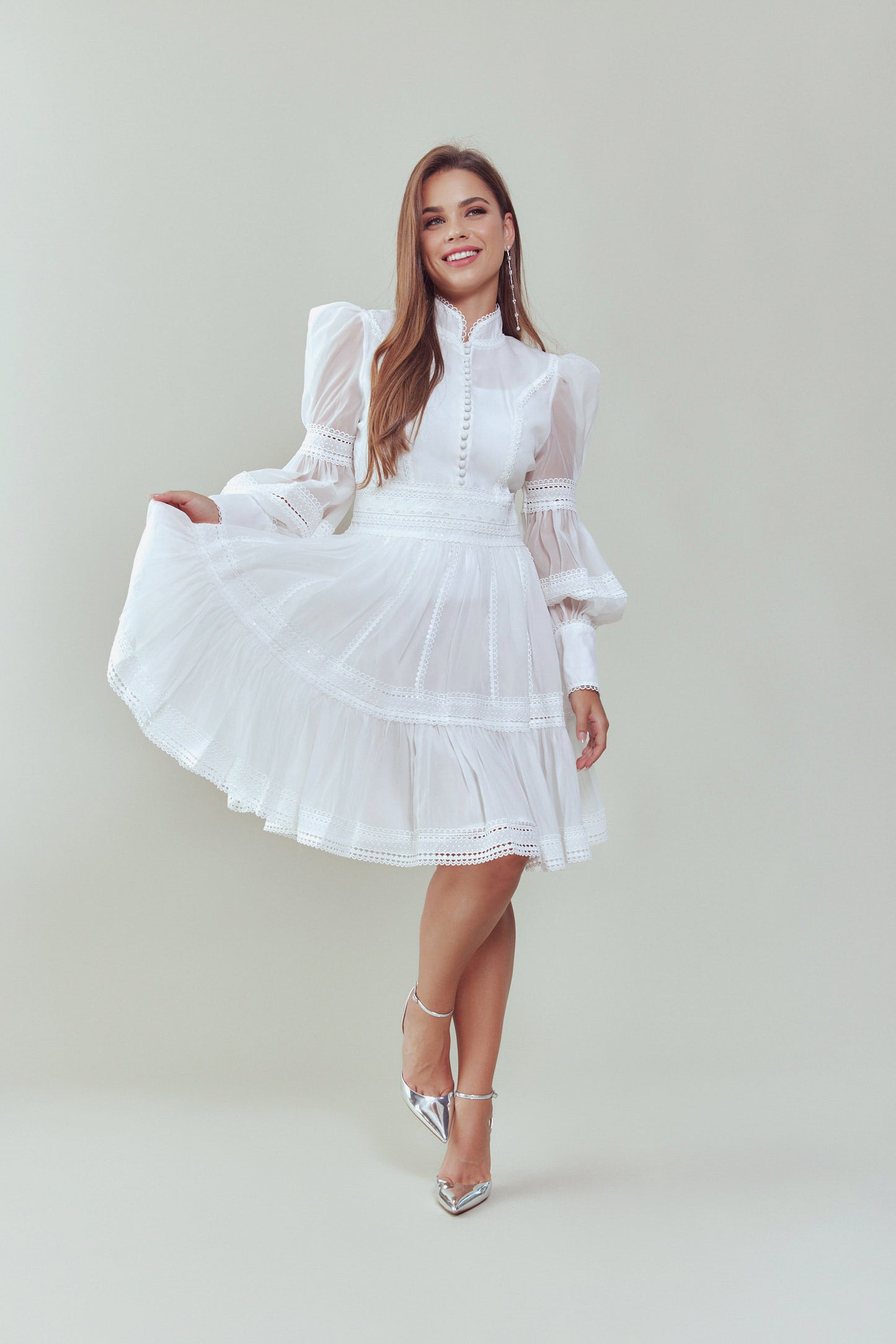 Celine ZM Dress - White