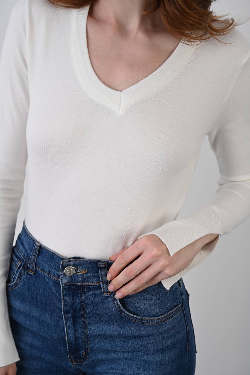 Wool Long-Sleeve - White