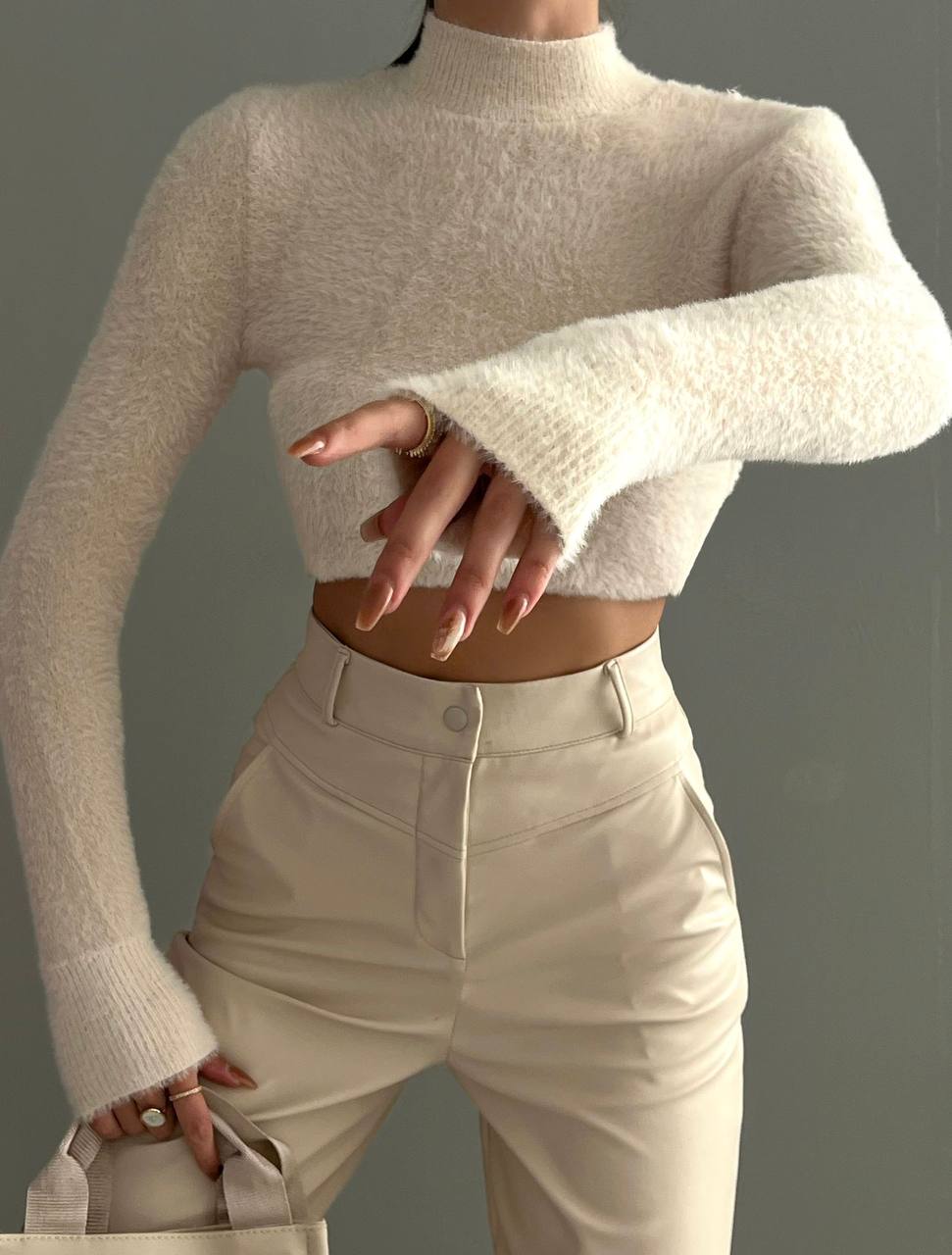 Turtleneck Cropped top