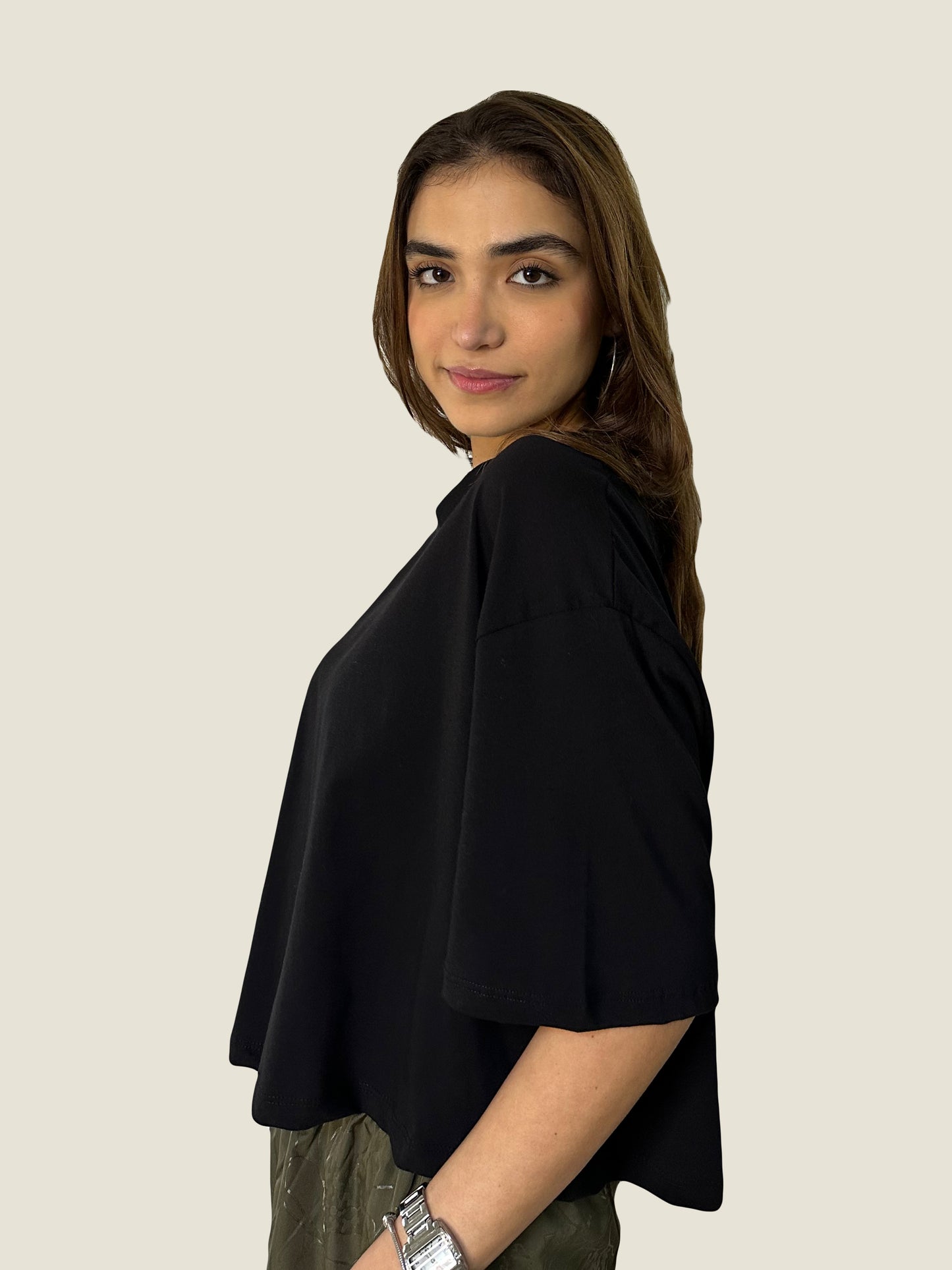 Basic Crop - Black